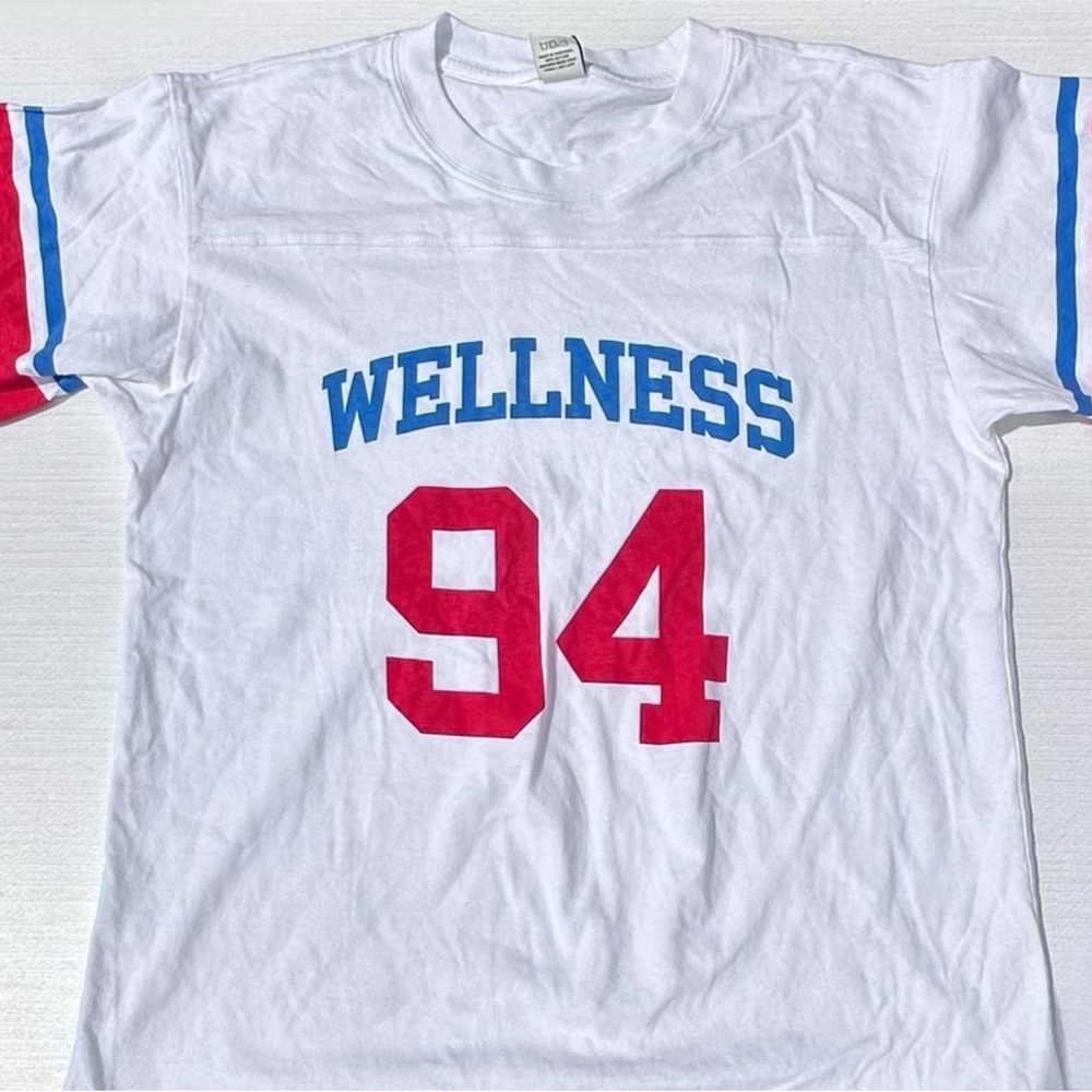 White Wellness 94 Graphic Tee By Sporty & Rich
